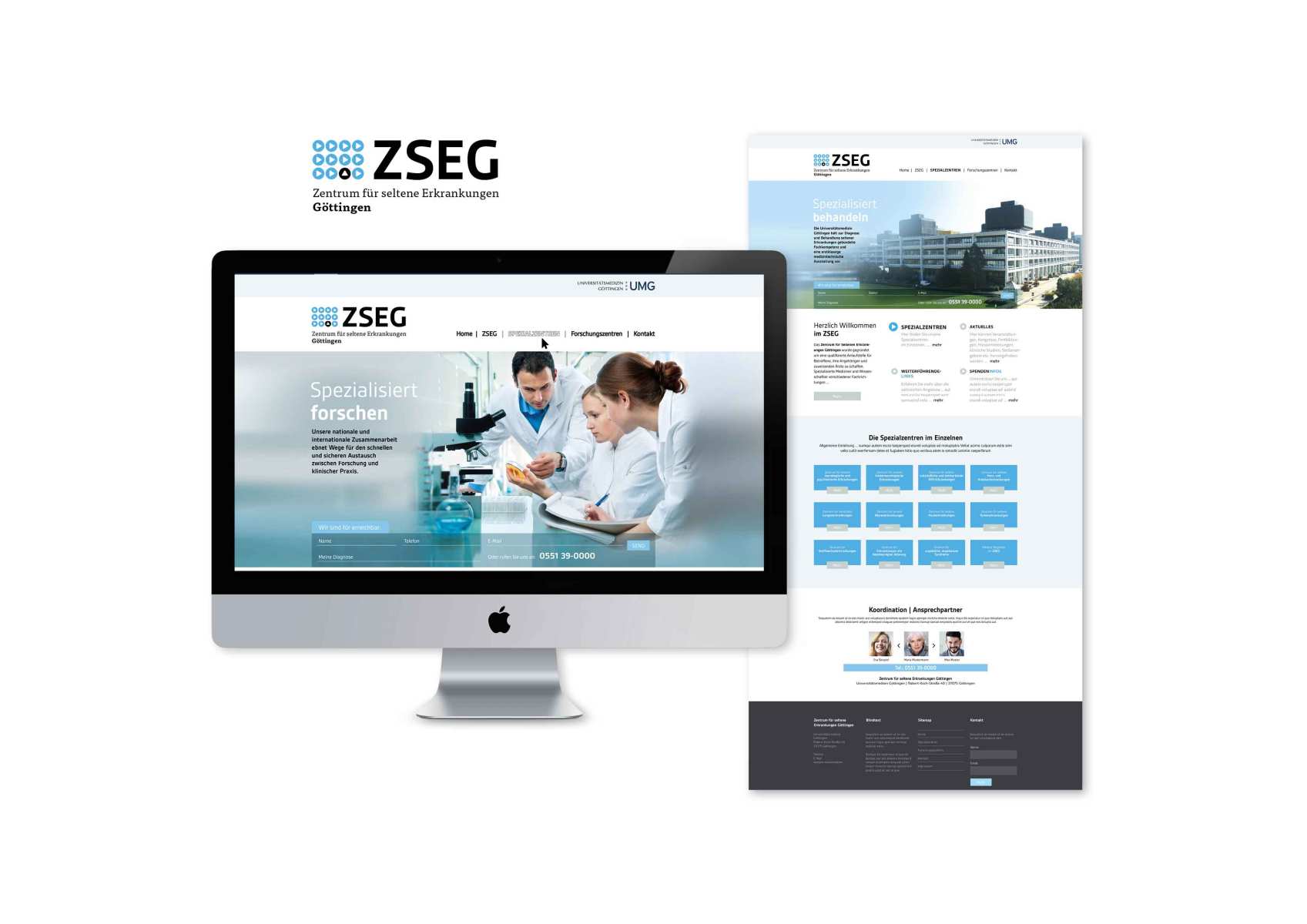 Website des ZSEG Göttingen